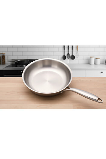 ALSAIF KITCHEN 24cm Professional Stainless Steel Frying Pan - The Ultimate Daily Essential
