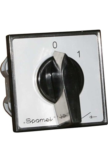 Other Cam Switch 25A Disconnector 01 3 pole black knob silver plate P03