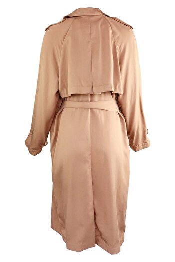 Vero Moda Quinn Caramel Coat - L, Brown, Lyocell 100%