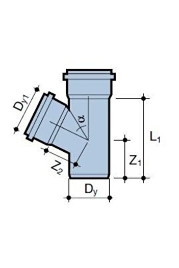 Other PVCHT 110x11067 sanitary tee for internal sewage, ash color