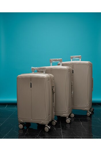 Generic 3-Piece Hardside Lightweight PP Luggage Set with 360° Spinner Wheels