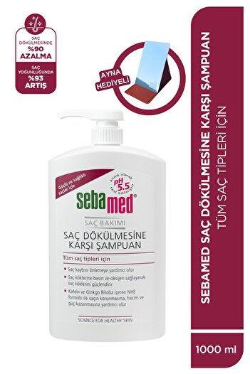 Sebamed Anti-Hair Loss Strengthening Shampoo 1000 ml - with Mirror Gift
