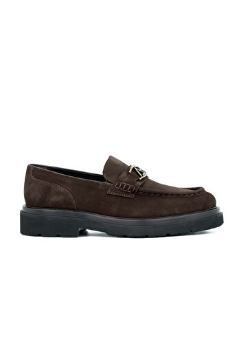 Tuna Genuine Leather Buckle Detailed Loafer Men's Shoes Eva Sole - E4289