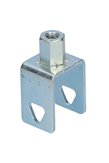 Other Mounting bracket with GWxM10 sleeve for suspending mounting profiles, galvanized steel, Pluvia