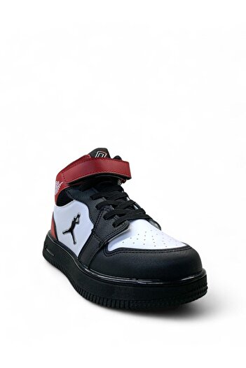 Cool Haykat Orthopedic Unisex Children's Black/Red High Top Sneaker