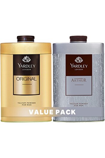 YARDLEY London Scented Talc Powder for Body, Men, All Day Fragrance, Sweat-Free, Long Lasting Scent,
