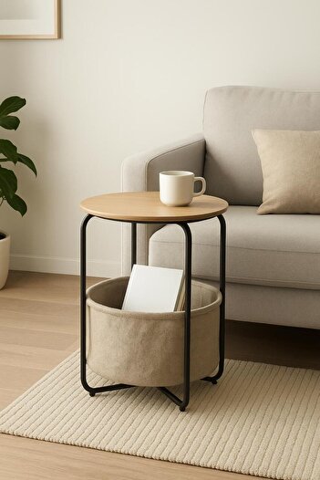 Bin shihoon Side coffee table with bookcase