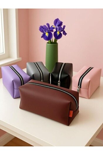 NorthAK Makeup Cosmetic Bag - Pen Holder Large Size Travel Stylish Makeup Bag Single Compartment
