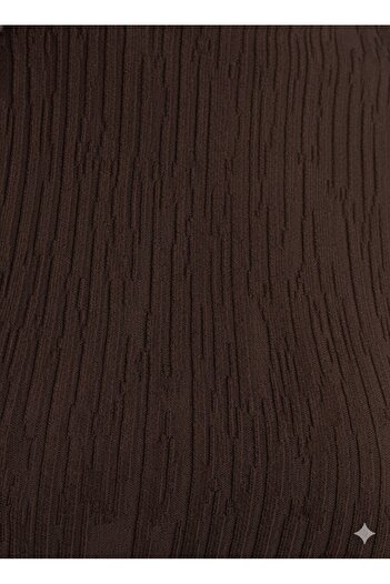 Dilvin 10631 Stand Collar Fine Textured Sweater Sweater