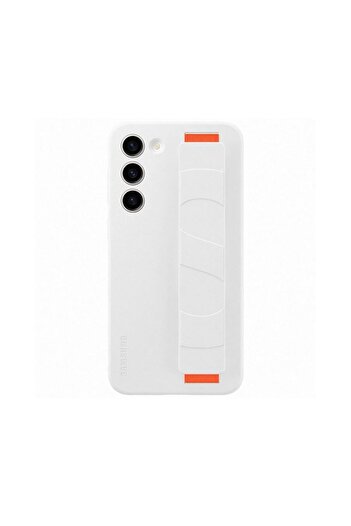 Samsung Case for Galaxy S23+, Silicone Grip Case, White