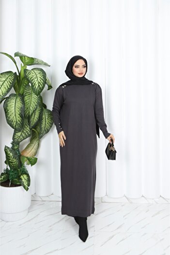 NİSUM MODA Pearl Mercerized Dress