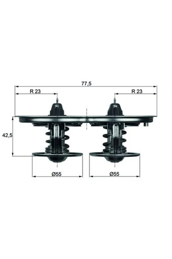 MAHLE Coolant thermostat SCANIA R I 2003-2019