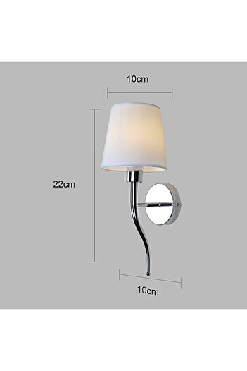 HAMER Glow Glem Wall Light, Single, Modern, Silver, 1L* E14