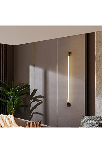 HAMER Modern wall lamp, 1 meter, olive green, 15 watts