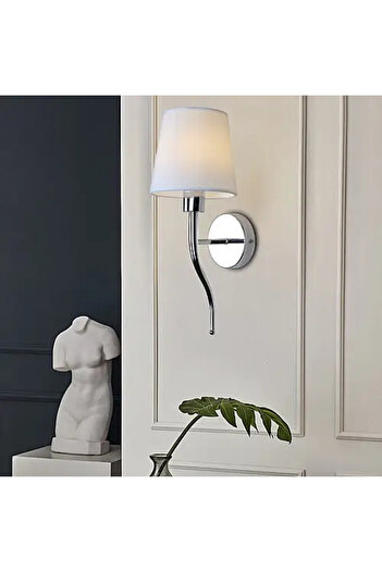 HAMER Glow Glem Wall Light, Single, Modern, Silver, 1L* E14