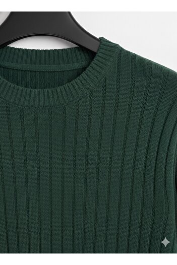Minharir Men's Crew Neck Knitwear Sweater