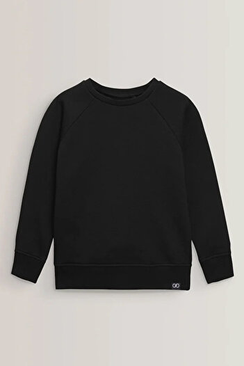 Colorinas Basic Thick Crew Neck 3 Thread Non-Fleece Sweatshirt