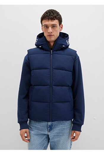 Mavi Hooded Regular Fit Puffer Vest
