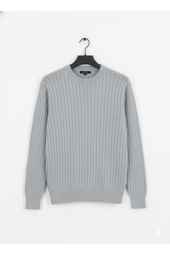 Minharir Men's Crew Neck Knitwear Sweater