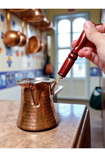 E orient Copper Classic Coffee Pot _ Five-Pointed Tree Handle _ for 3 People