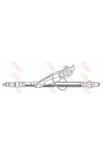 TRW Brake hose FORD (CHANGAN) FIESTA limousine (GAF) 2003-2008