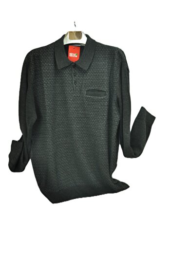 elma abone Men's Three Button Super Oversized Long Sleeve Combed Cotton