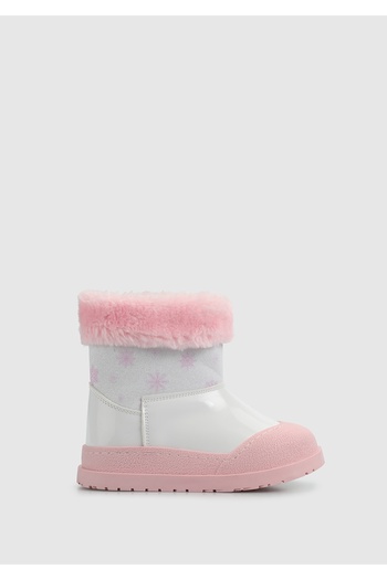 Kiddo White-Powder Girl's Boots