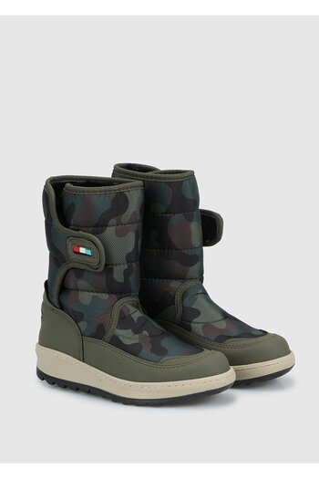 Kiddo Khaki Girl's Snow Boots