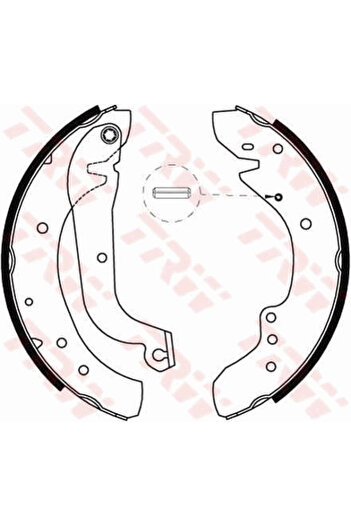 TRW Brake shoe set FIAT DUCATO body (280_) 1982-1990