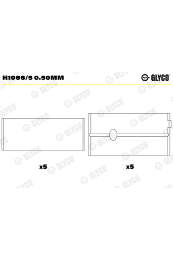 GLYCO Crankshaft bearings CITROËN C3 Pluriel (HB_) 2004-2009