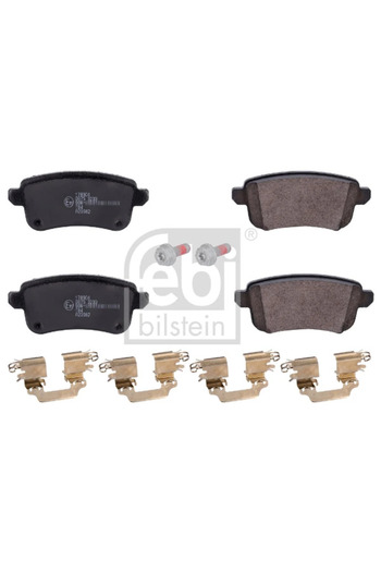 FEBI BILSTEIN Set of brake pads for rear disc brakes RENAULT ESPACE V (JR_) 2015-2023