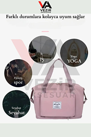 Hong-Fu 30L Foldable Travel and Sports Bag – Large Capacity, Water-Repellent, Multi-Pockets, Stylish and Durable