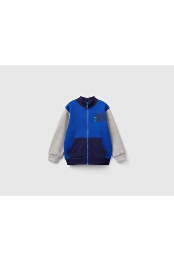 United Colors of Benetton Boys' Long-Sleeve Zip Sweater