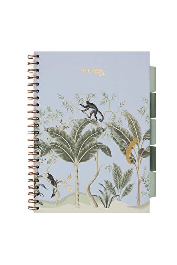 Strigo Caiet spirala si separatoare Project Book AFRICA A4, matematica, 200 pg, coperti carton PADS068