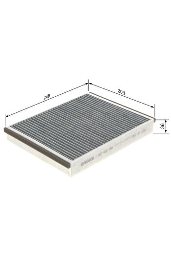 Bosch Cabin air filter FORD FOCUS III 2010-2020