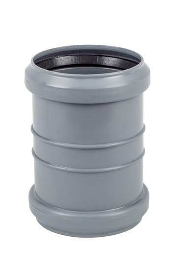 Other PPHT double-socket connector 110 sanitary for internal sewage, ash color Onnline