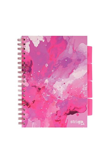 Strigo Spiral notebook and dividers Project Book FUSION B5, mathematics, 200 pg, cardboard covers PADS004