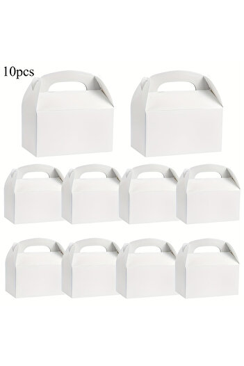 Choice 160X90X86mm White-10pcs 10pcs Versatile Party Favor Boxes Handheld Cake Packing Box Weddings Birthda
