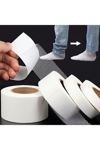 Choice WHITE 15mm 20m Roll Dual-Sided Fabric Adhesive Tape - Strong Hold No Sew Needed,Curtain Alterations,