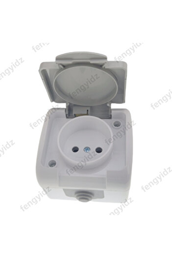 Choice green Surface-mounted single-unit wall panel household 16A European standard two-hole socket with co