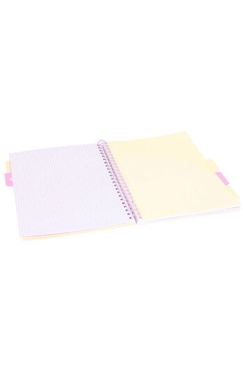 Strigo Spiral notebook and dividers Project Book MEDUZA A4, mathematics, 200 pg, cardboard covers PADS049