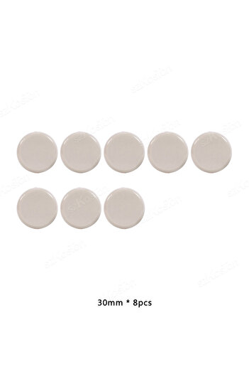 Choice 30mm 8pcs/lot Round Furniture Gliders Self Adhesive Teflon Sliders Sliding Block Table Chair Leg Mat