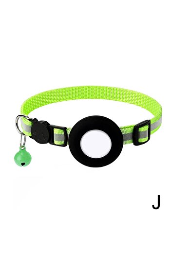 Choice Fluorescent green Airtag Case Collar for Cats with Protective Case for Anti Lost Locator Tracker Dog