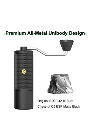 Timemore C5ESP Black Chestnut C5/C5ESP Portable Manual Coffee Grinder Hand Espresso Grinder S2C 42mm