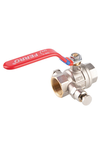 Other FPower 1 14 inch female-female lever ball valve with vent and plug