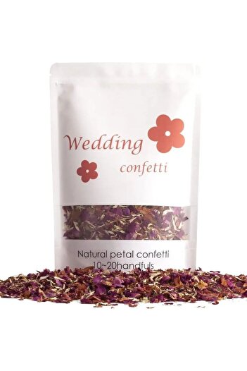 Choice 70g 1 Litre Natural Wedding Confetti Dried Flower Petals Biodegradable Dried Rose Flower Confetti Fo