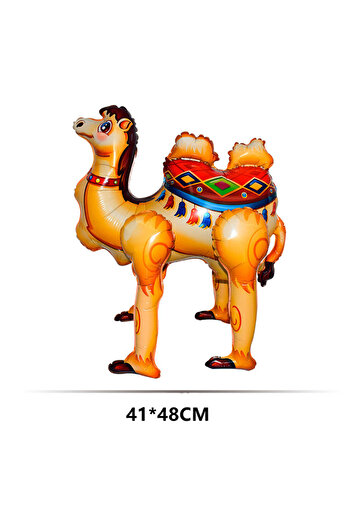 Choice Other Yellow DIY 4D Walking Alpaca Camel Foil Balloons Jungle Animal Balloons Desert Camel Theme Bir