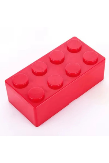 Choice Large Red 1PC Building Blocks Stackable Storage Box Office Stationery Sundry Desktop Storage Box Cos