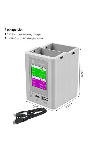 PROBTY D-MINI4-016 Charger Hub For DJI Mini 4 Pro Drone Battery Charging Butler Two-way Charging 2 Batterie