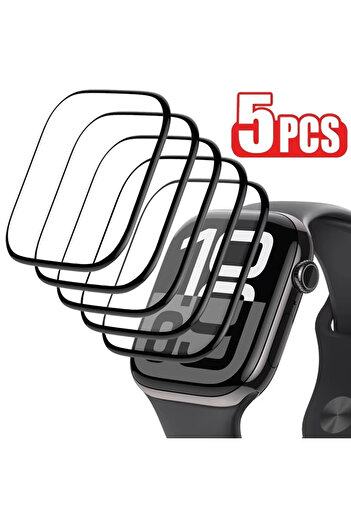 Choice سلسلة 456 SE 44 مم 5 قطع زجاج ناعم لساعة Apple Series 9 8 7 6 5 4 3 45 مم 41 مم 44 مم 40 مم 42 مم 38 مم